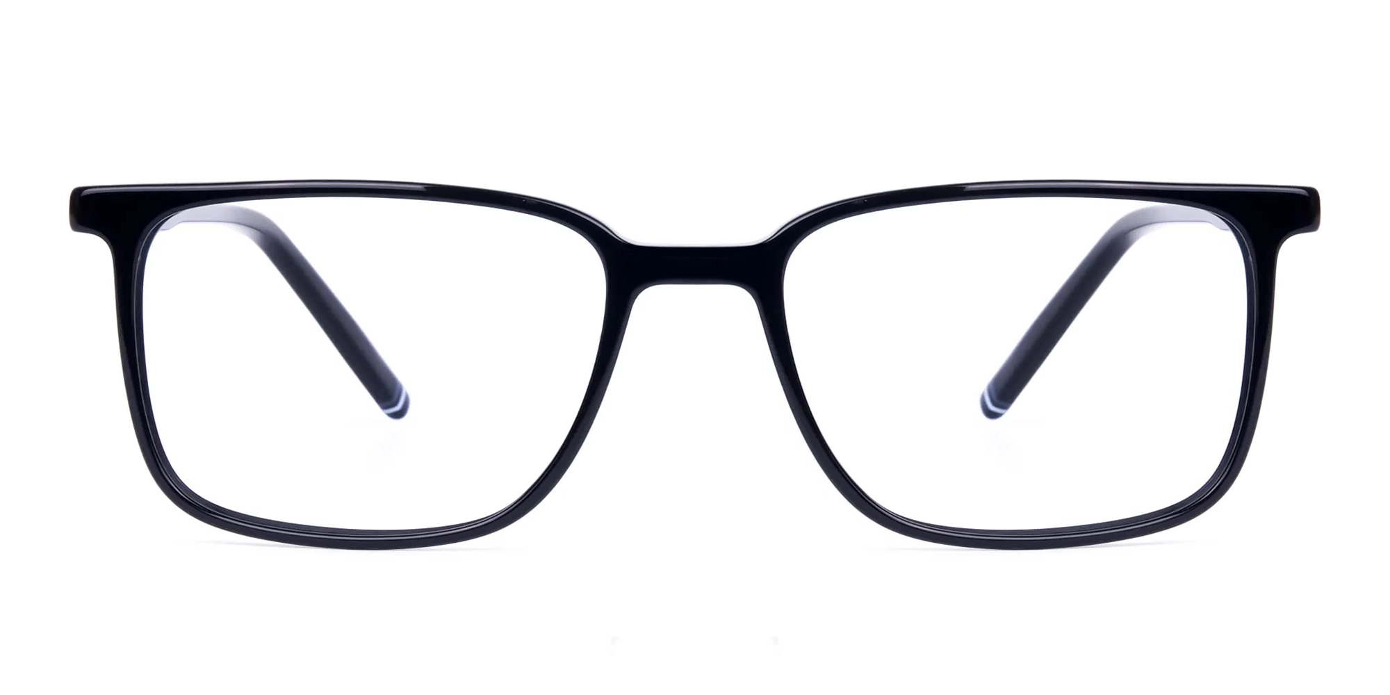 A97042F/1 - Classic Black Rim Rectangular Glasses