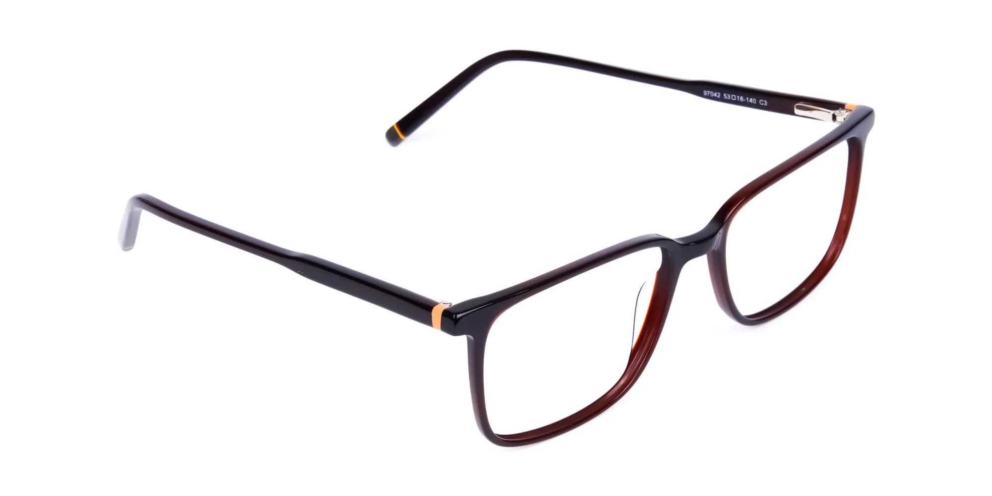 Dark Brown Rim Rectangular Glasses-2