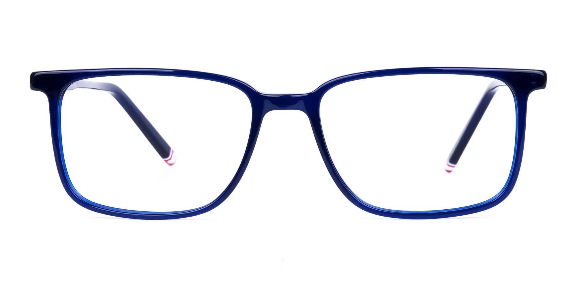 Blue Rimmed Rectangular Glasses-2