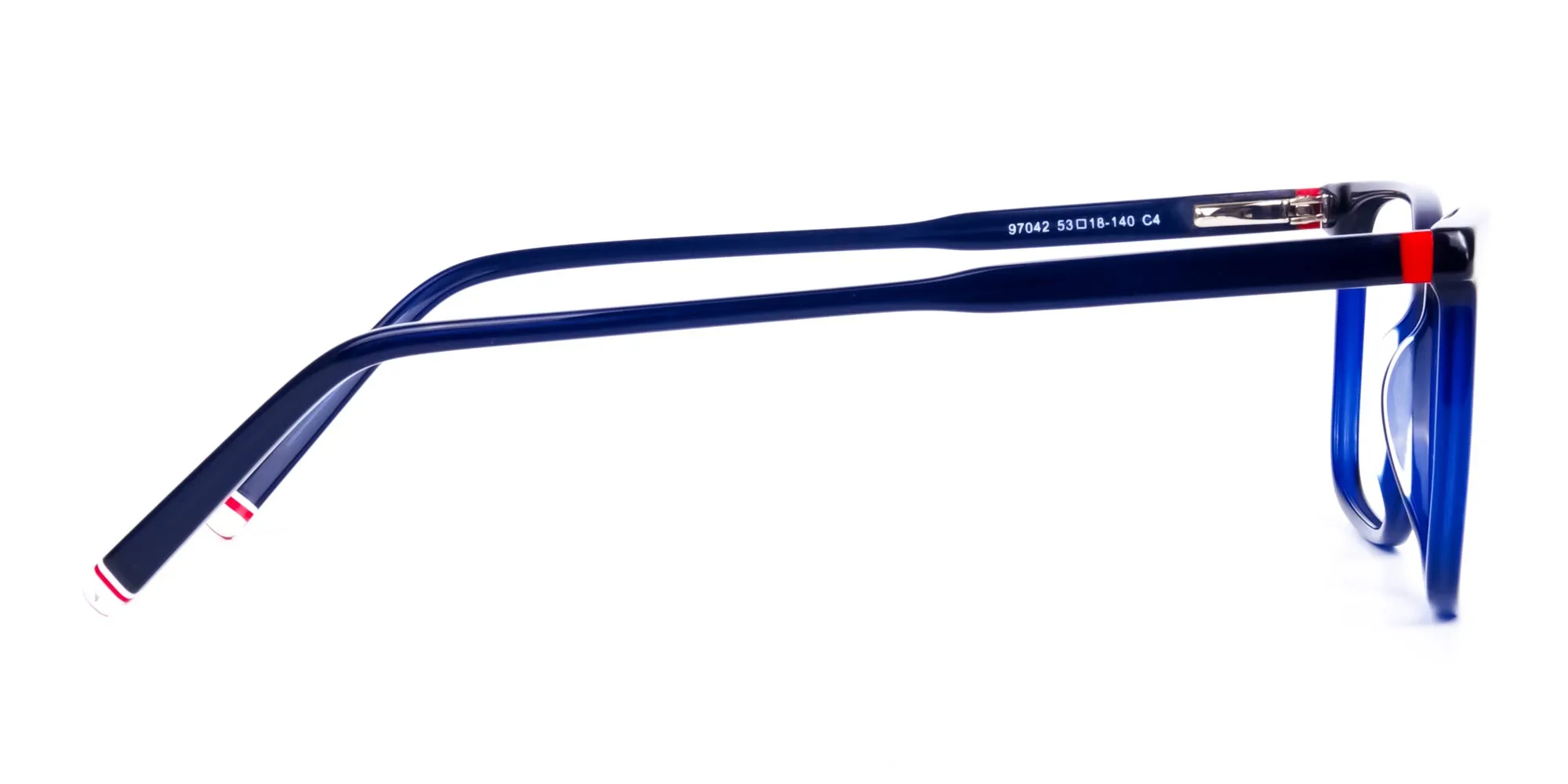 Blue Rimmed Rectangular Glasses-2