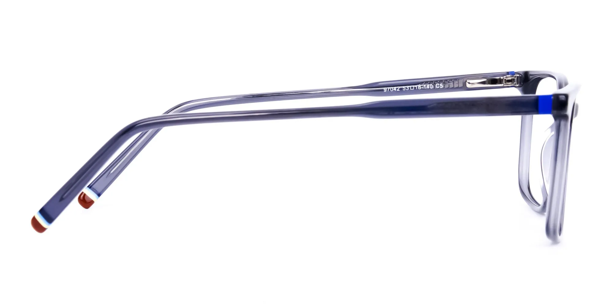 Blue Rimmed Rectangular Glasses-2
