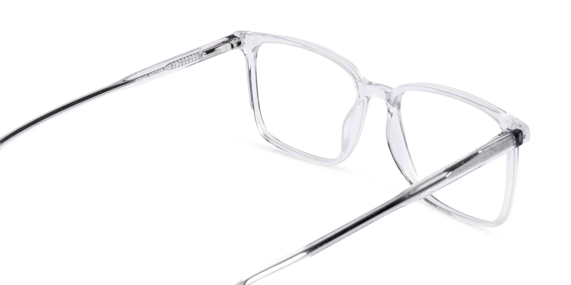 Crystal Clear Rim Rectangular Glasses-2