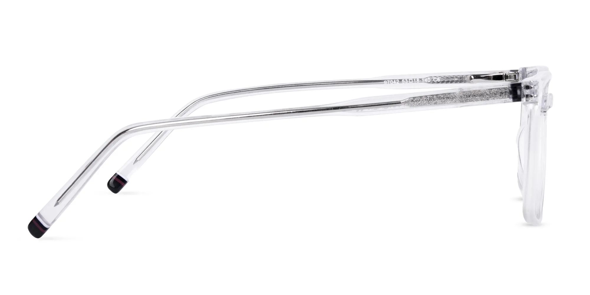 Crystal Clear Rim Rectangular Glasses-2