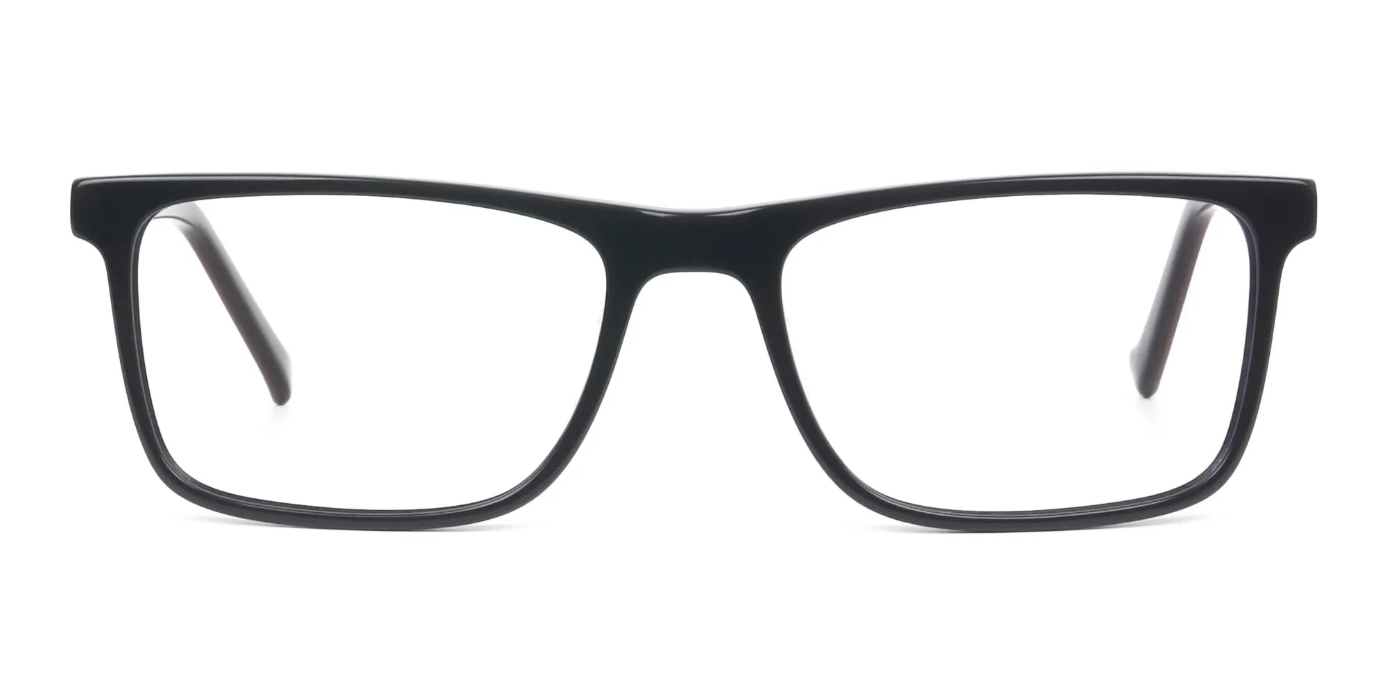 A96056F/5 - Round Temple Tip Red & Dark Navy Eyeglasses in Rectangular
