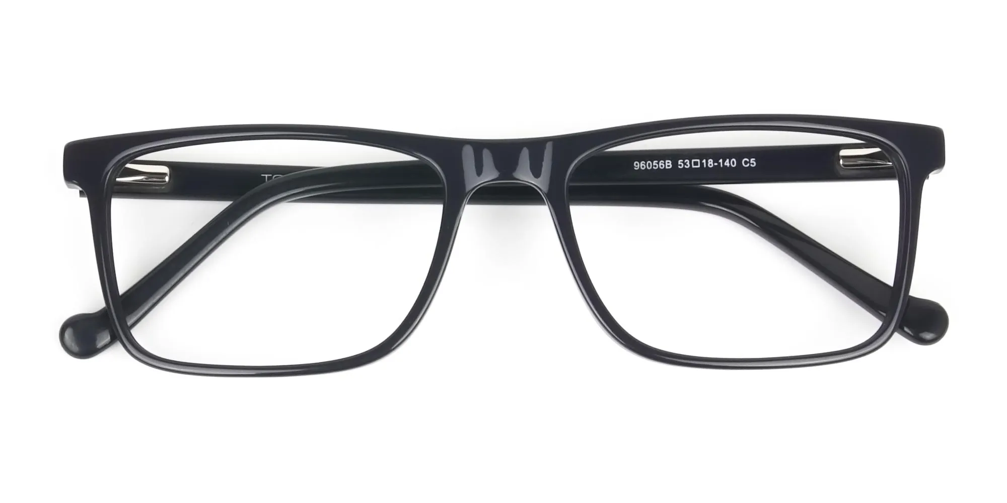 Round Temple Tip Red & Purple Eyeglasses in Rectangular - 2