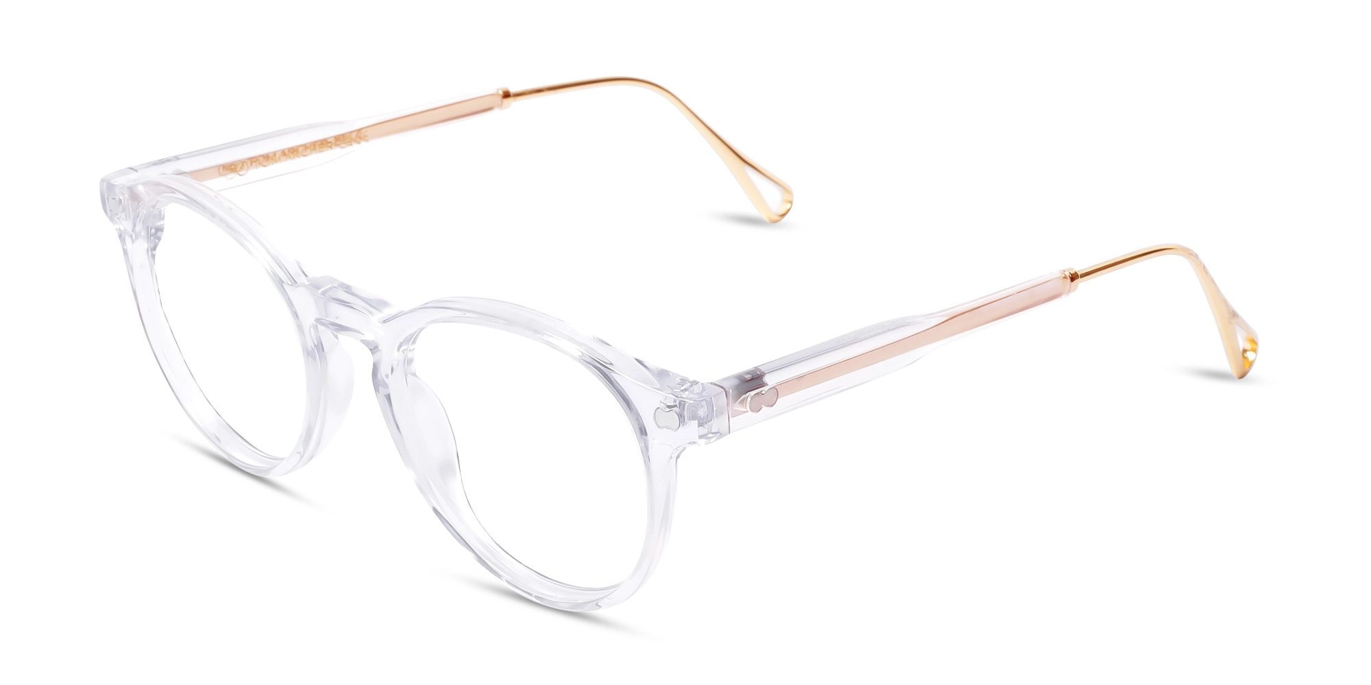 Crystal Clear Oval Keyhole Bridge Eyeglasses 3 Crystal Clear Oval Keyhole Bridge Eyeglasses 3