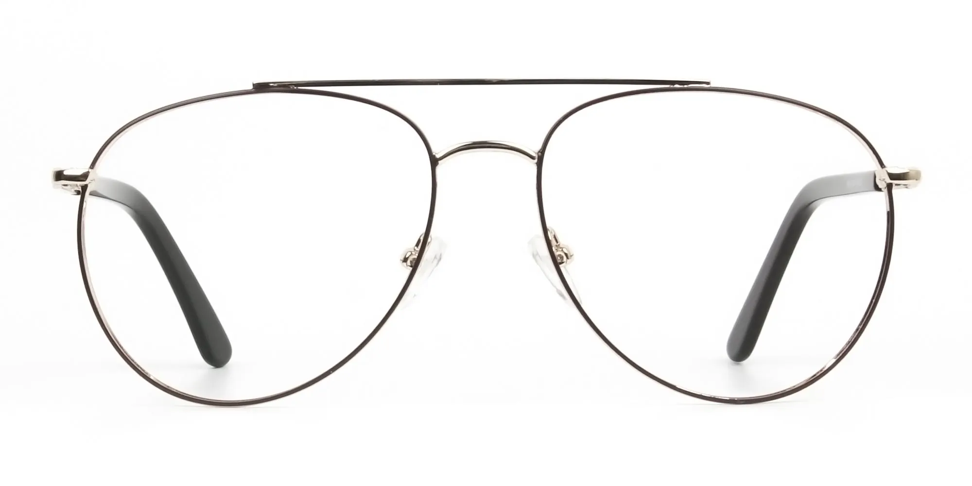 Ultralight Pilot Gold & Brown Glasses - 2