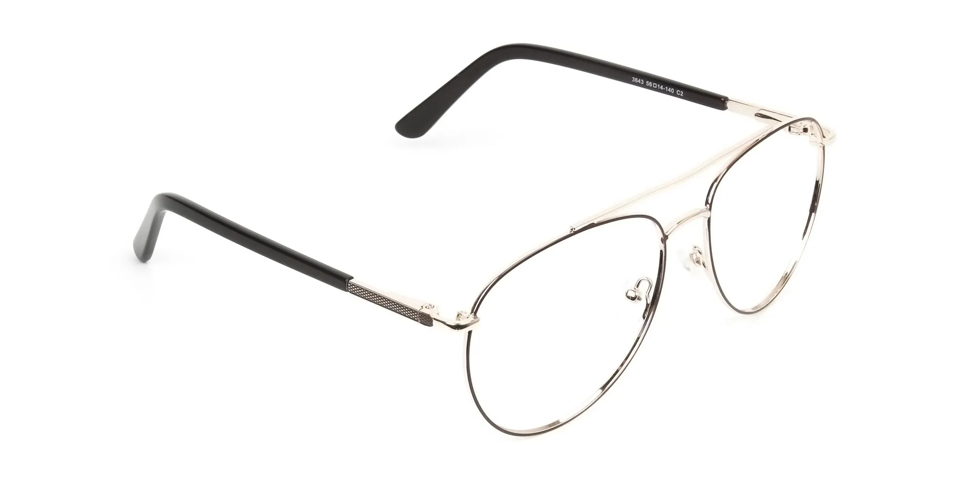 Ultralight Pilot Gold & Brown Glasses - 2