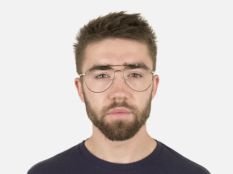 Ultralight Pilot Silver & Black Glasses - 2