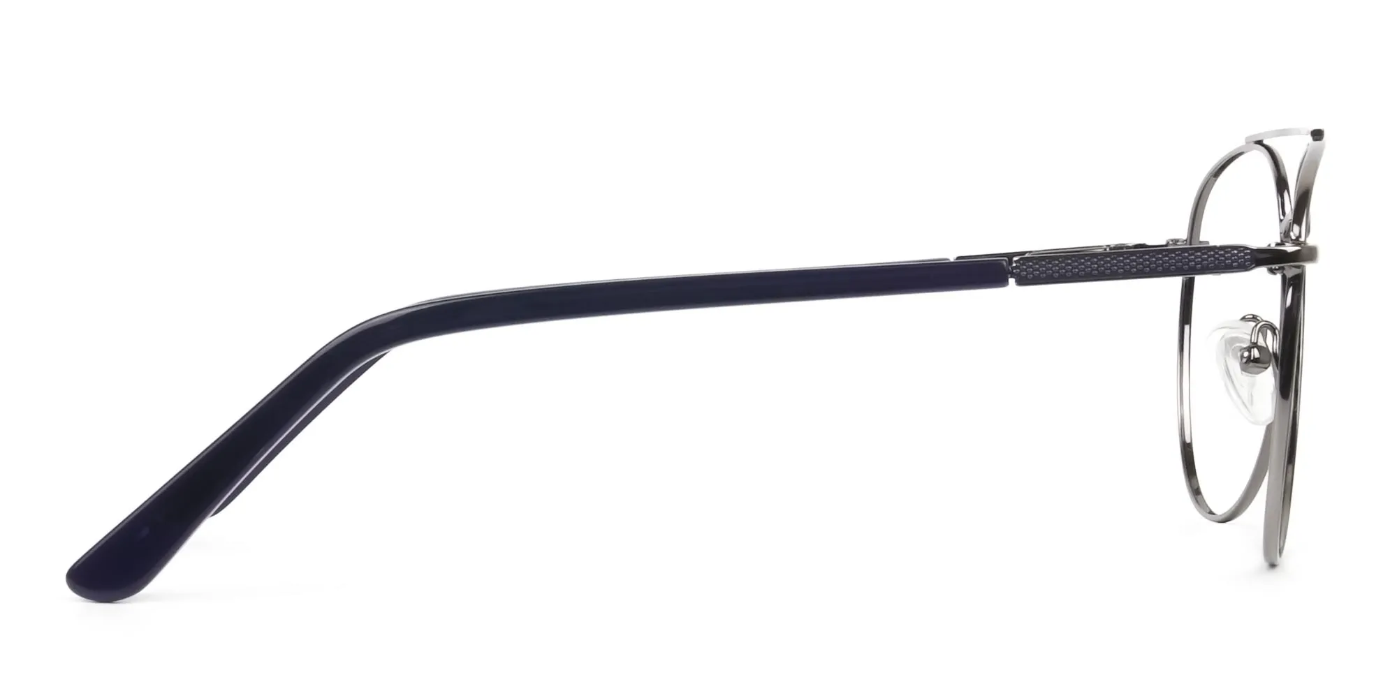 Ultralight Pilot Gunmetal Navy Blue Glasses - 3