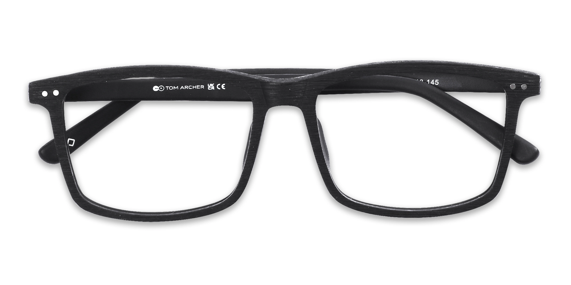 Rectangle Black Full Rim Eyeglasses 6