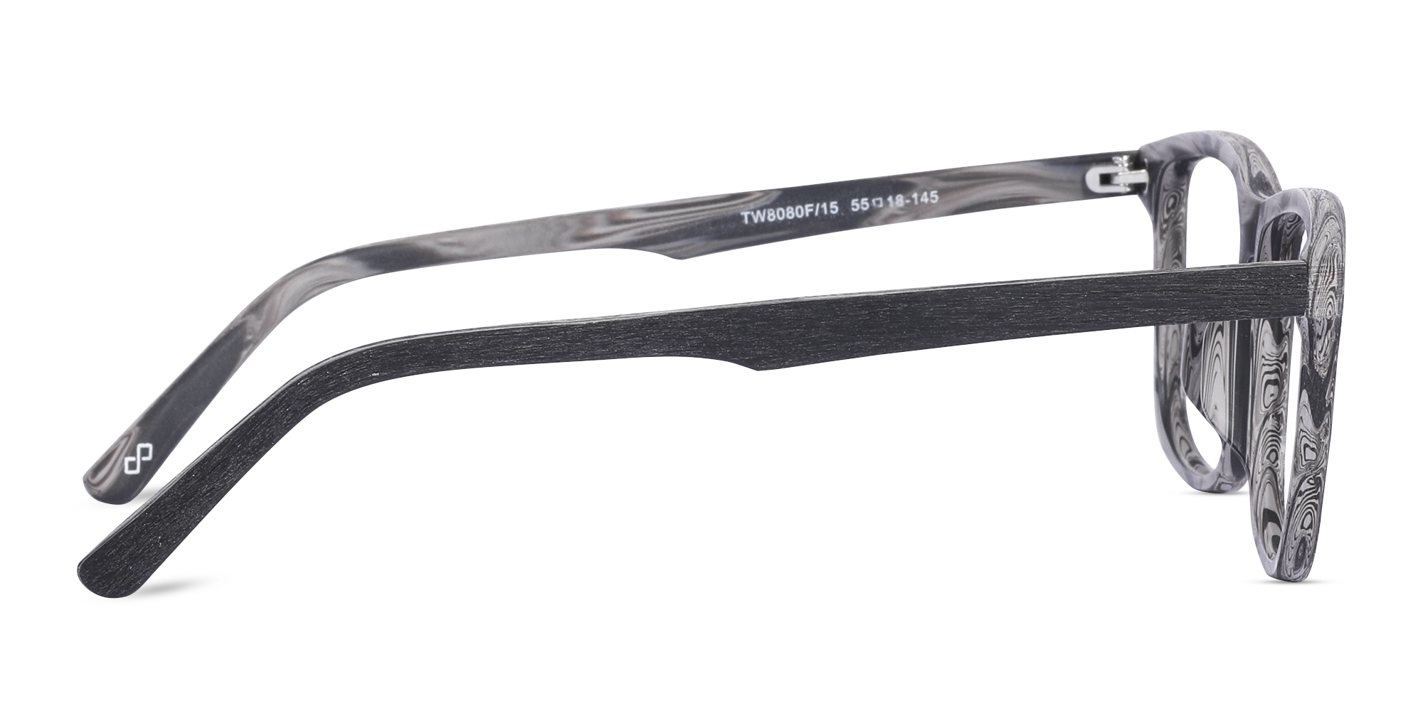 Wood Frame Rectangle Full Rim Glasses 4