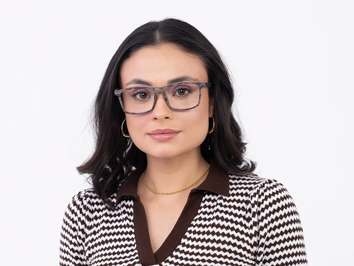Wooden Rectangle Glasses 51
