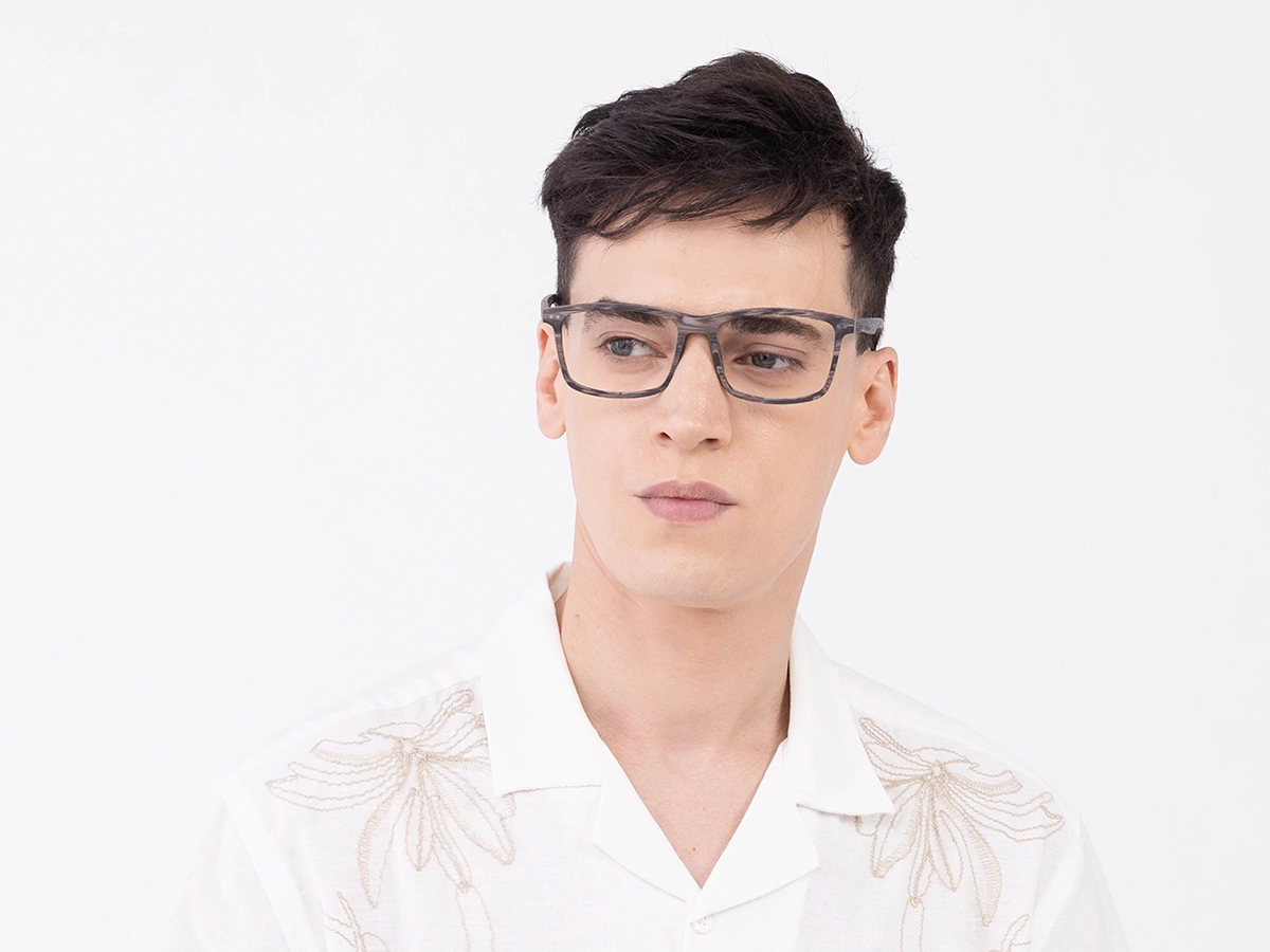Wooden Rectangle Glasses 41