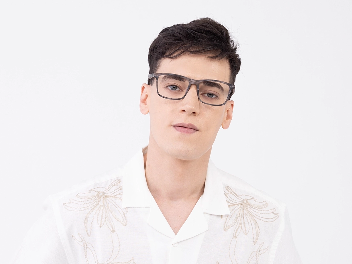 Wooden Rectangle Glasses 43