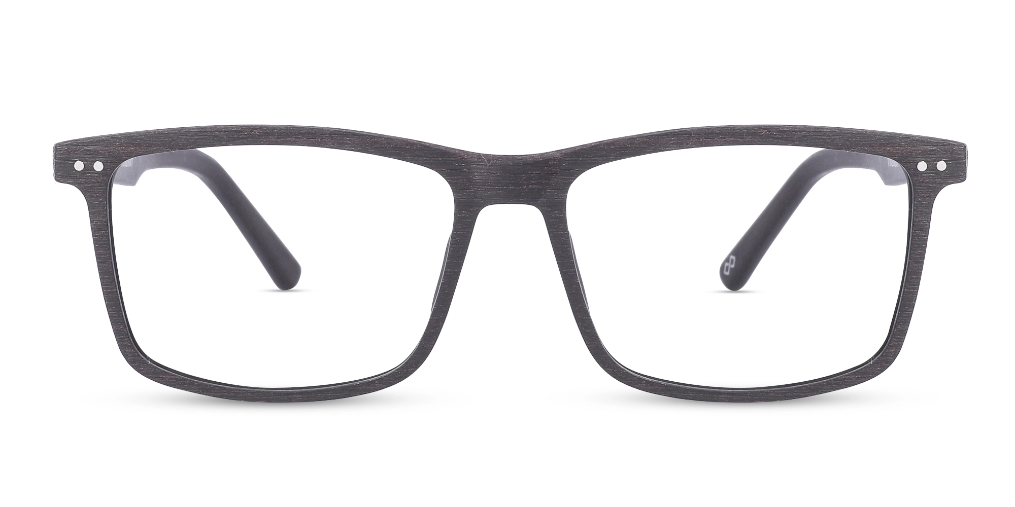 Wenge Teak Rectangle Wooden Frame Eyeglasses 1