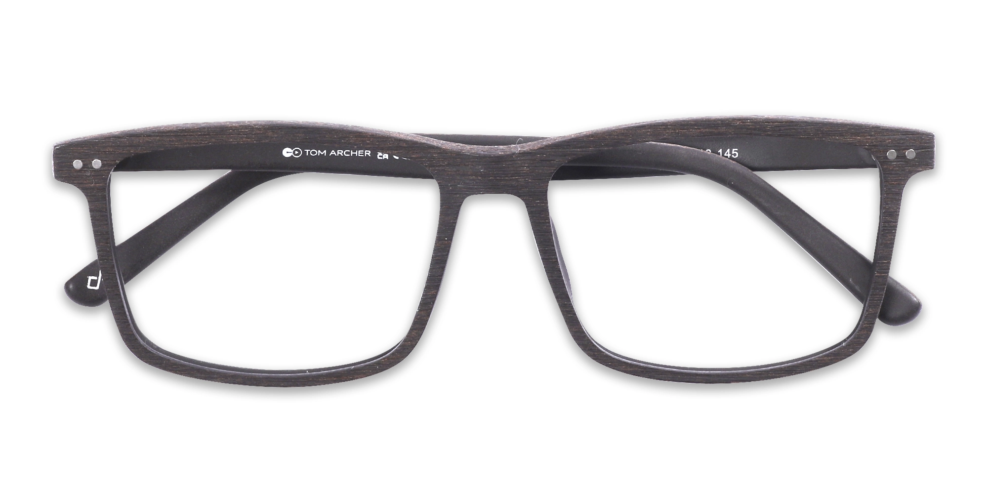 Wenge Teak Rectangle Wooden Frame Eyeglasses 6