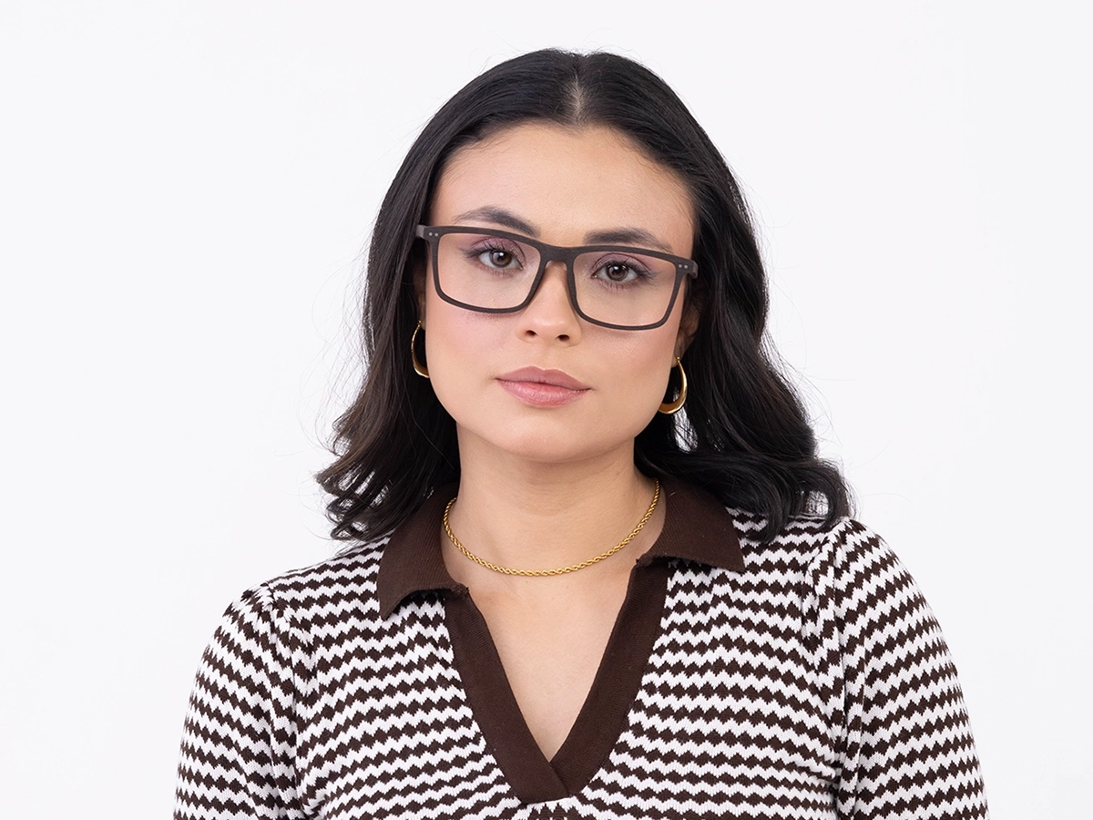 Wenge Teak Rectangle Wooden Frame Eyeglasses 51