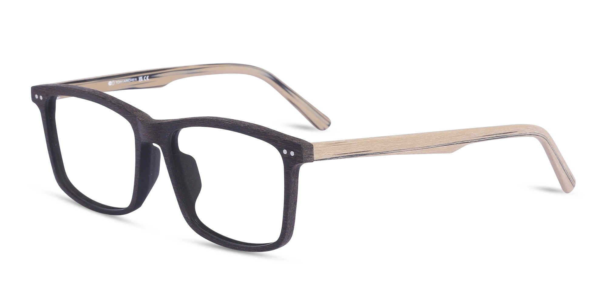Wooden Rectangle Glasses 3