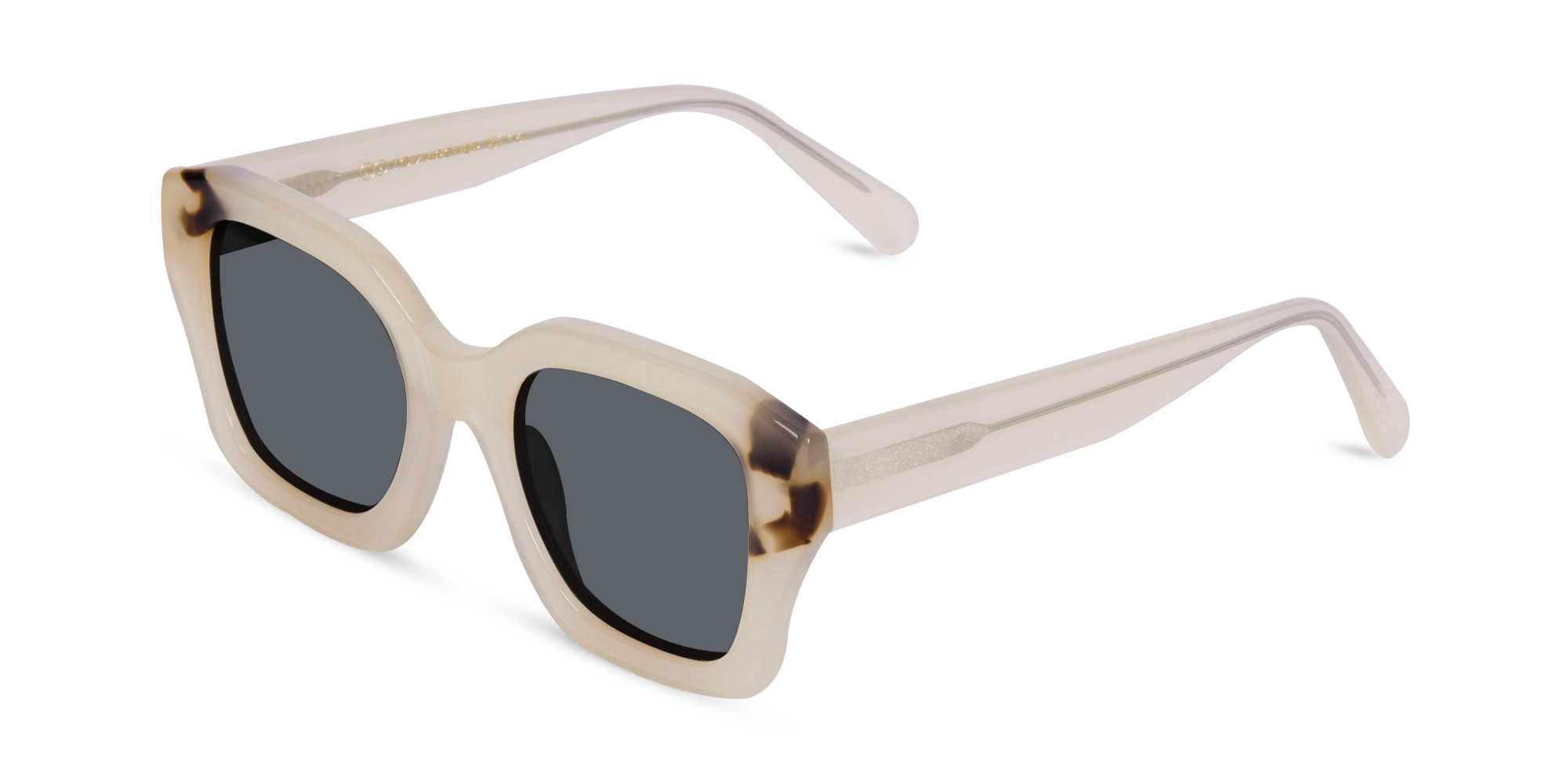 Beige Frame Sunglasses-3