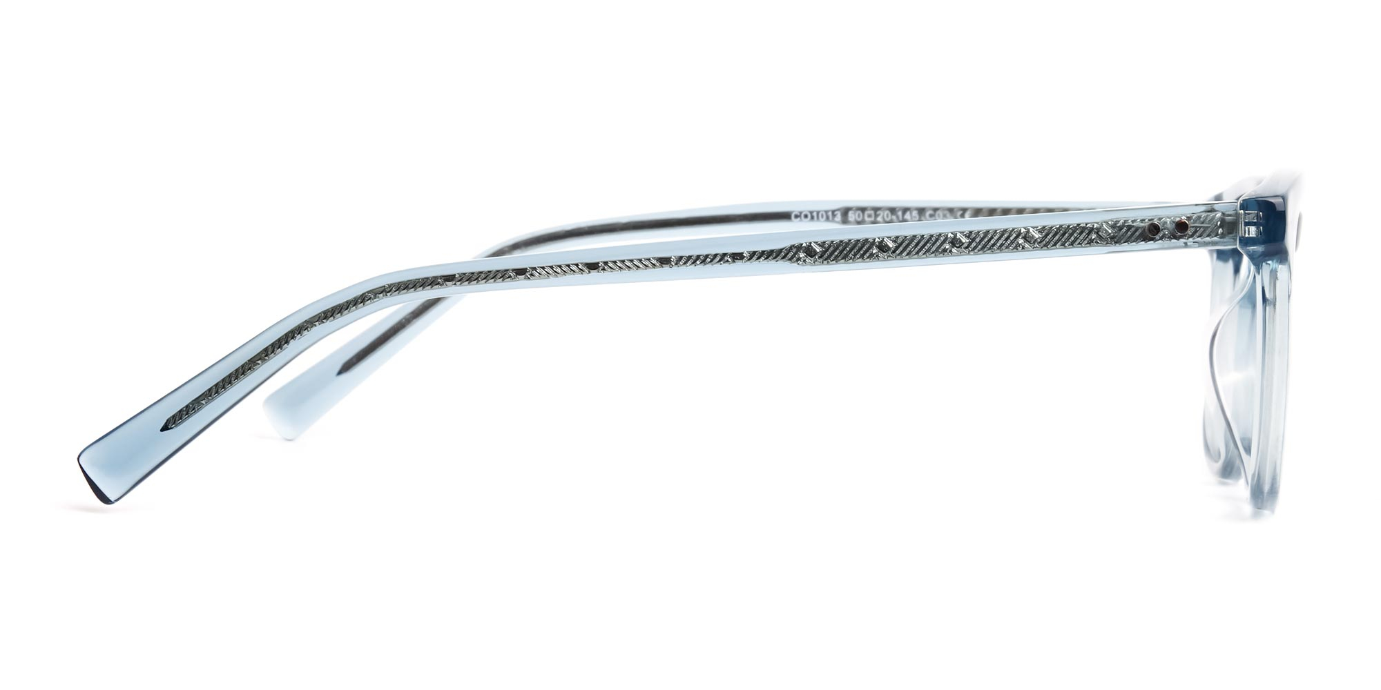 crystal clear or transparent blue full rim glasses frames-4