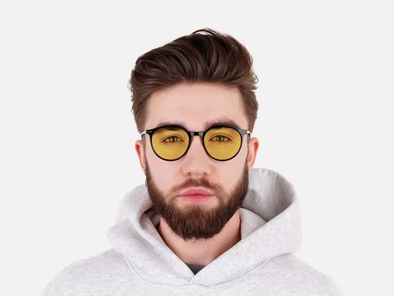 Yellow Circle Sunglasses-