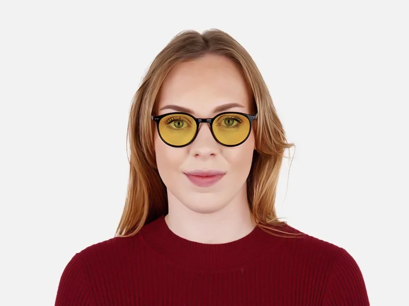 Yellow Circle Sunglasses-