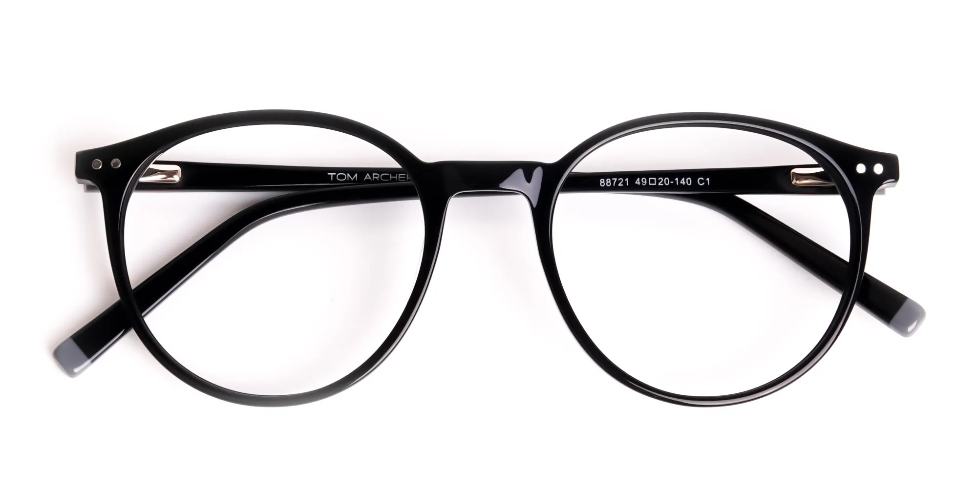 designer and trendy black round glasses frames-2