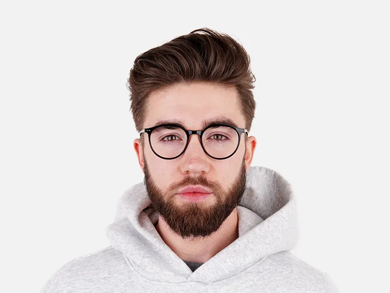 designer and trendy black round glasses frames-2
