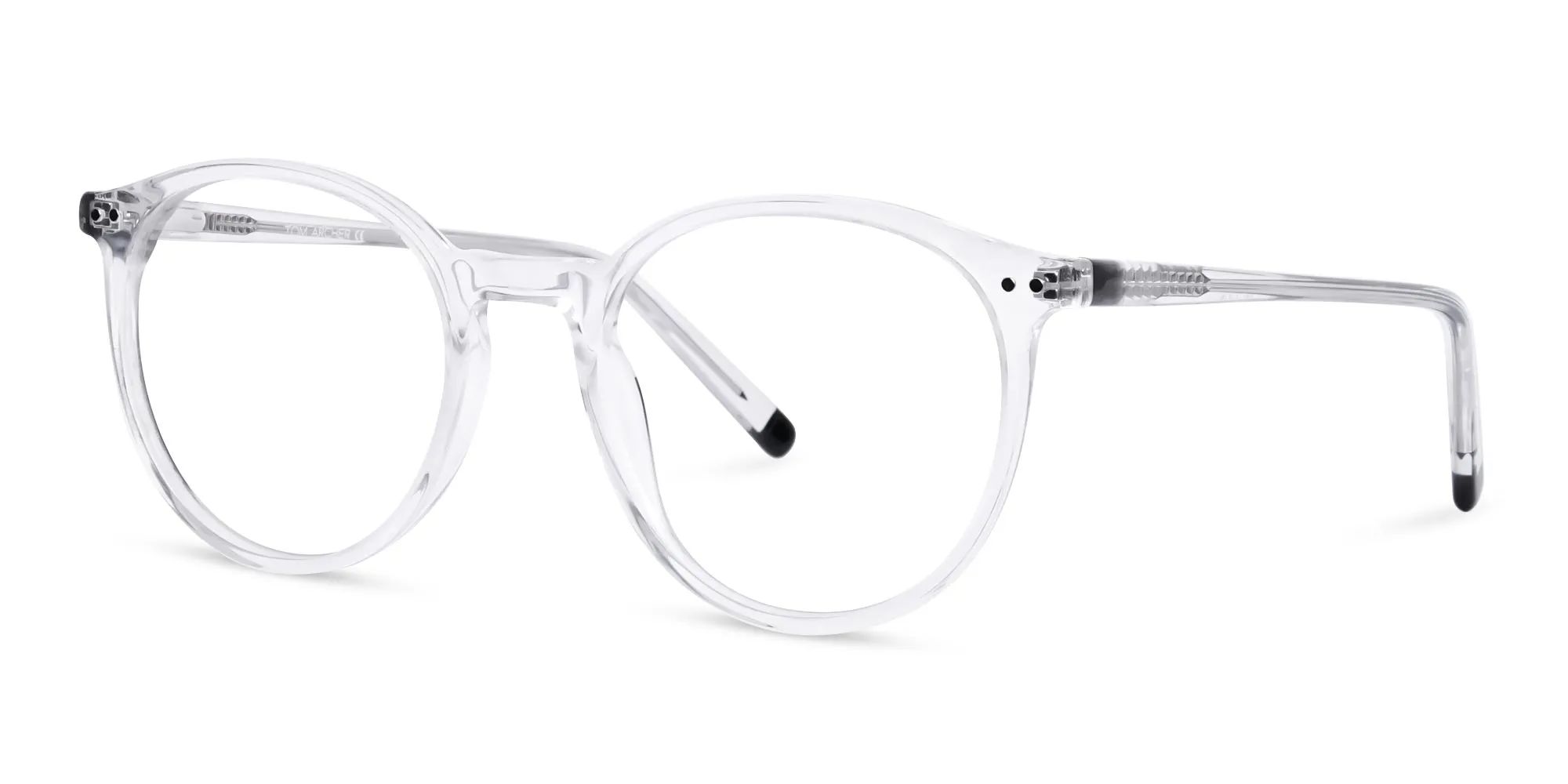 crystal clear and transparent round glasses frames-2