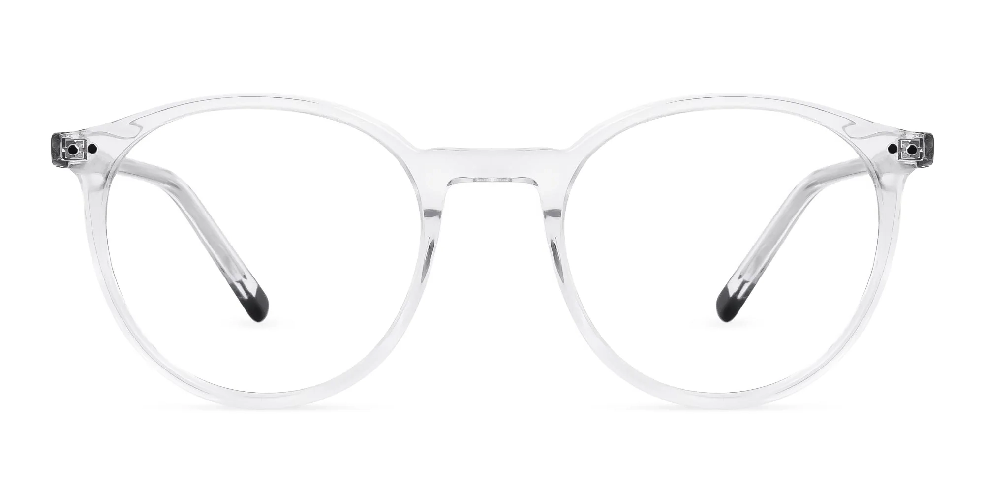 crystal clear and transparent round glasses frames-2