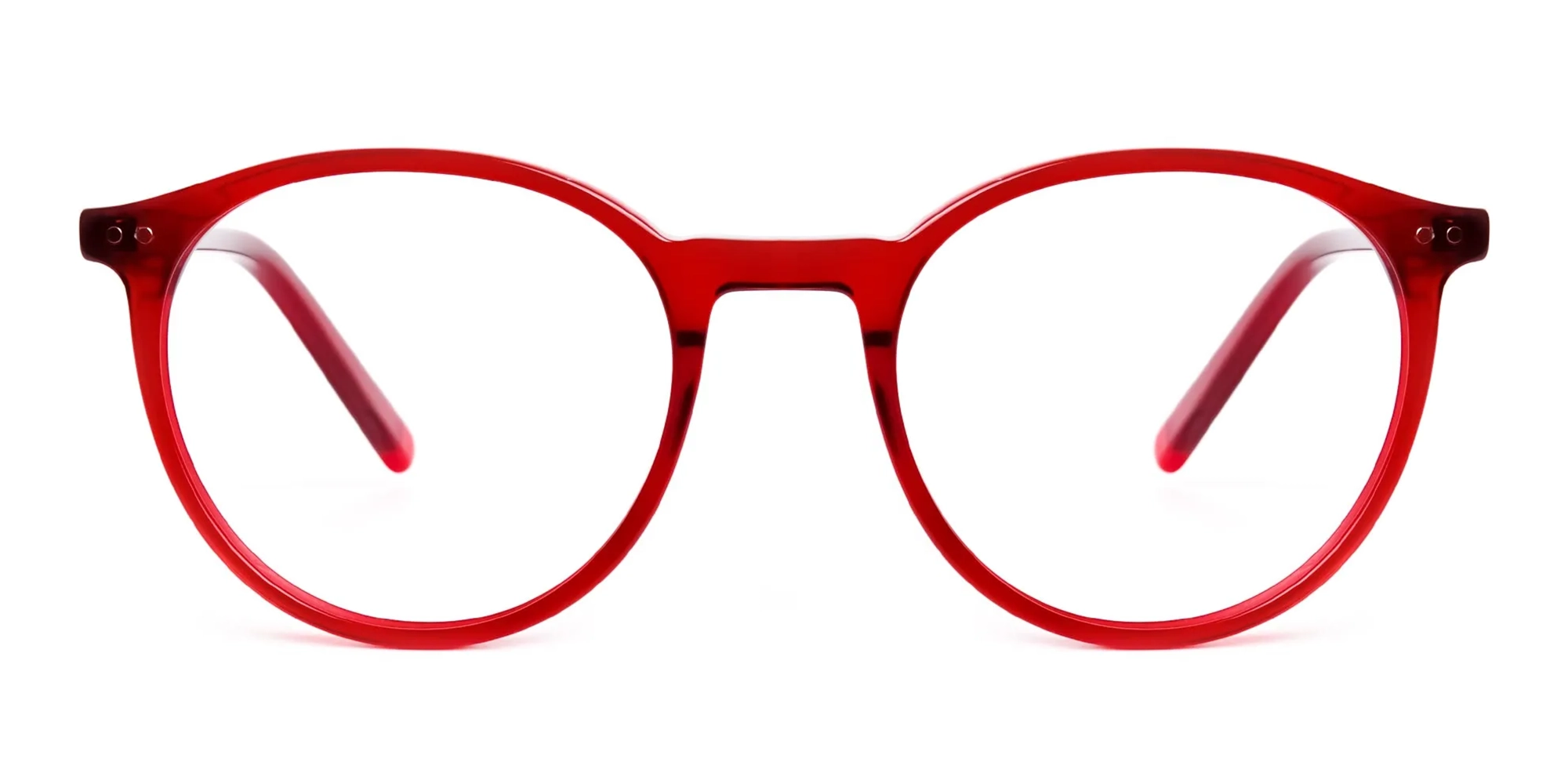 dark and wine red round glasses frames-2