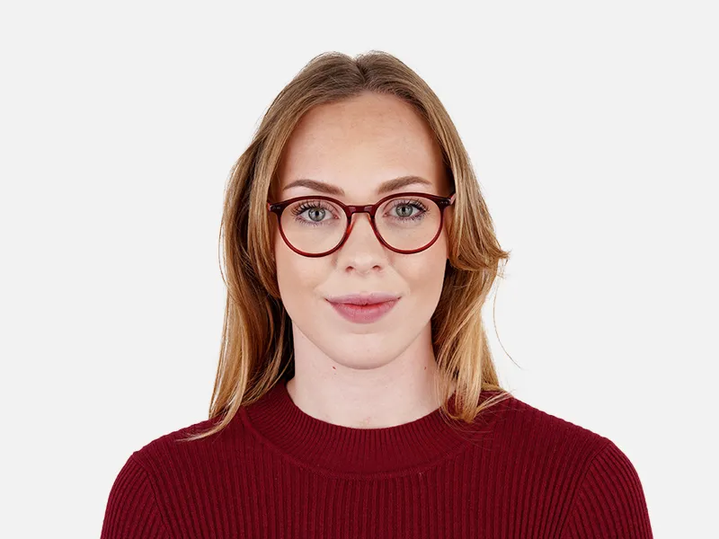 dark and wine red round glasses frames-2