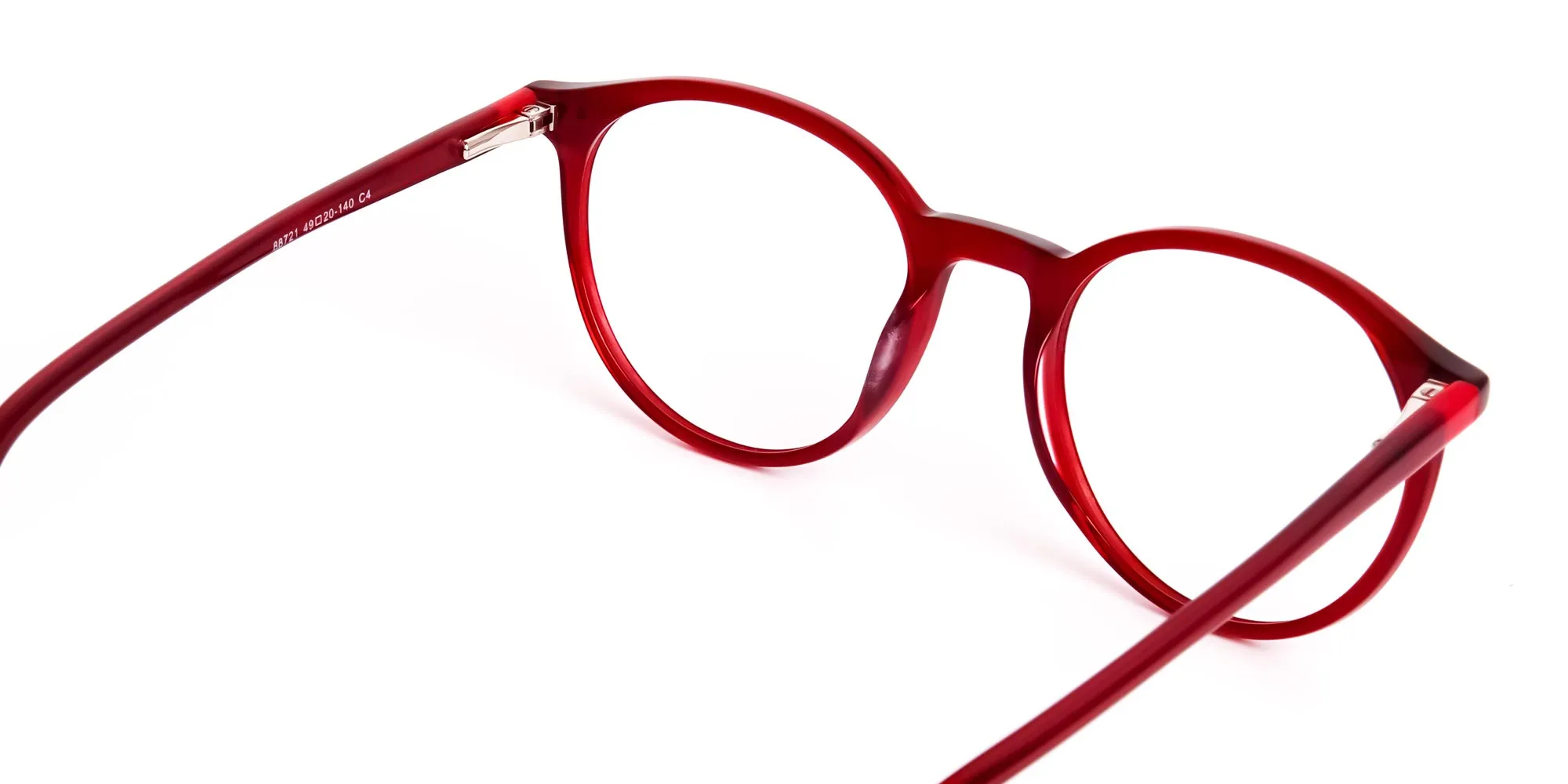 dark and wine red round glasses frames-2