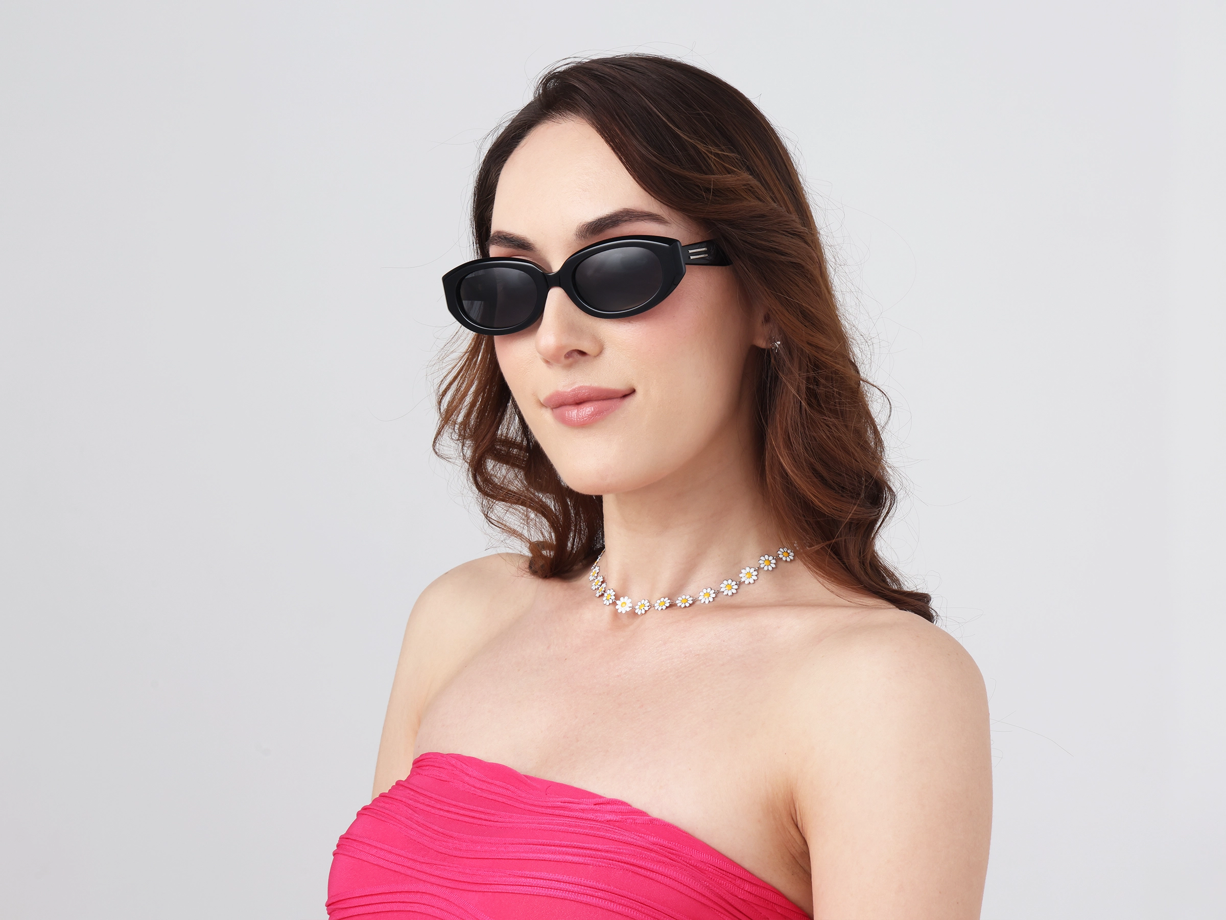 Black Oval Acetate Full-Rim Sunglasses-13