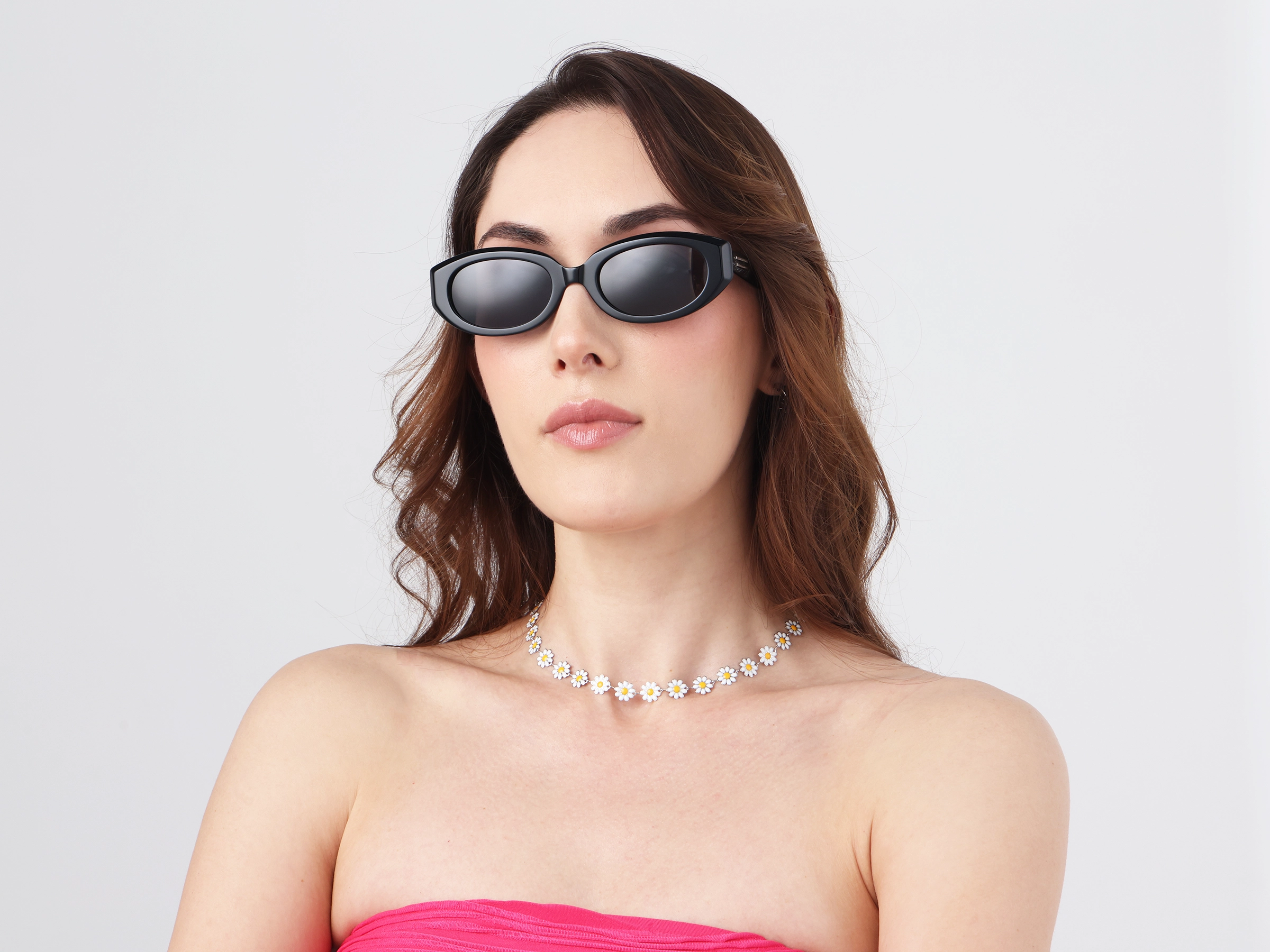 Black Oval Acetate Full-Rim Sunglasses-11