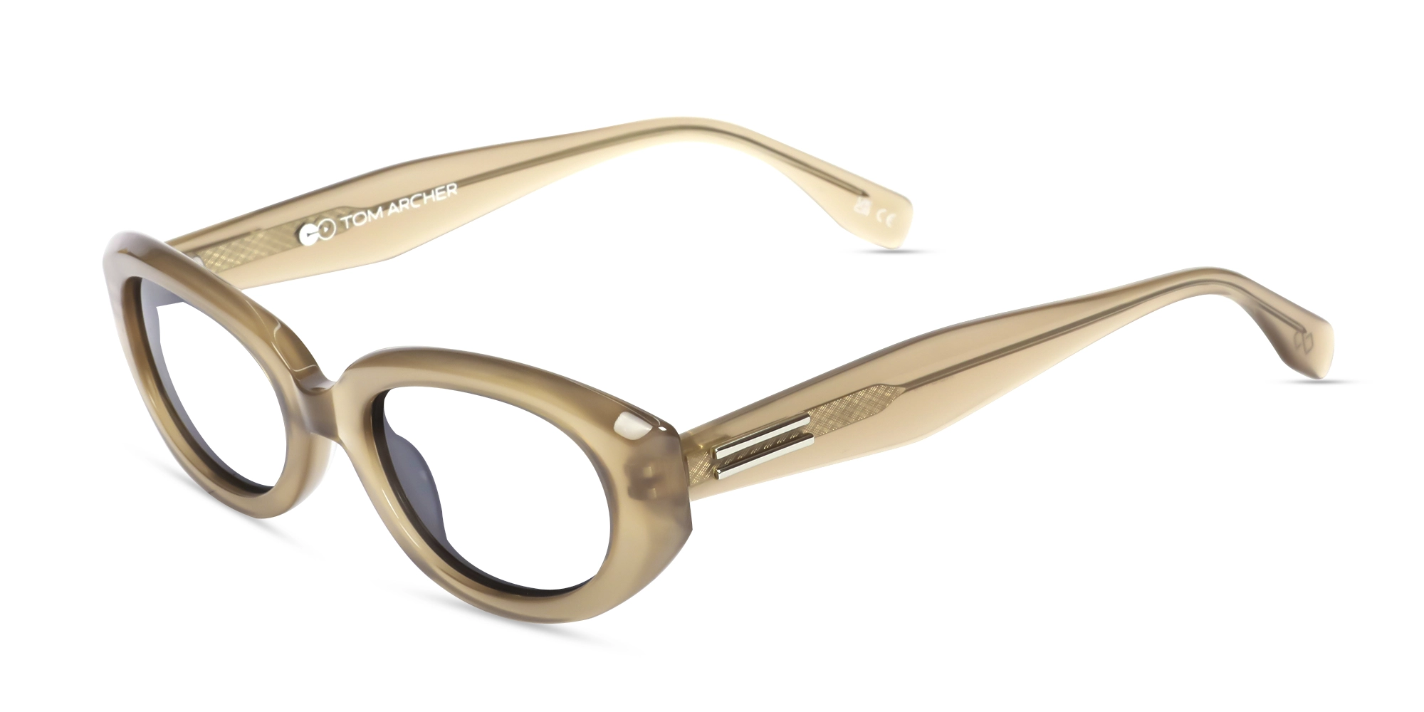 Cafe Latte Oval Full-Rim Glasses-3 Cafe Latte Oval Full-Rim Glasses-3