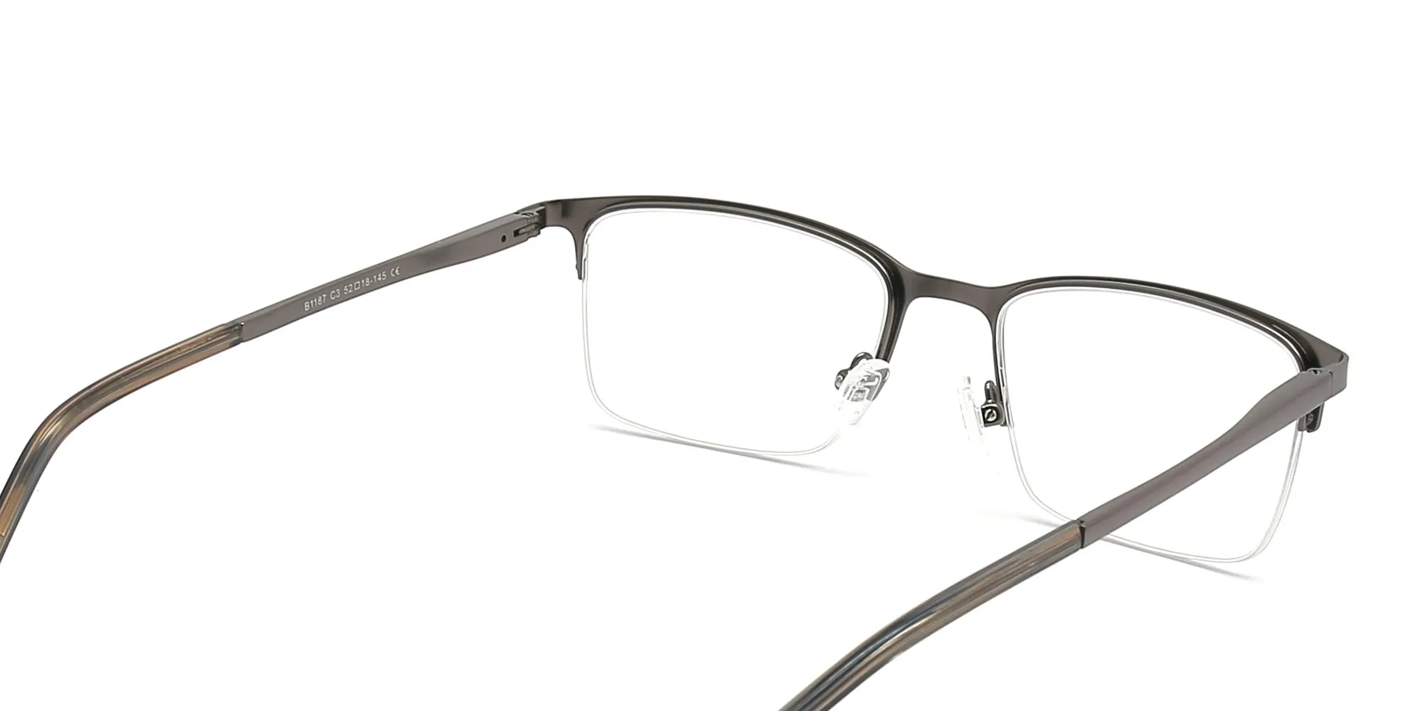 Semi Rimless Square Glasses-2