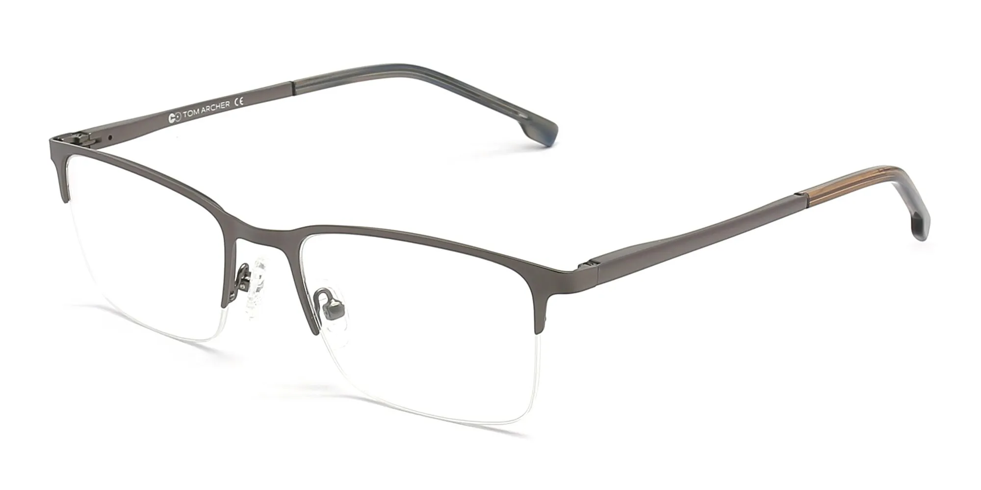 Semi Rimless Square Glasses-2 Semi Rimless Square Glasses-2