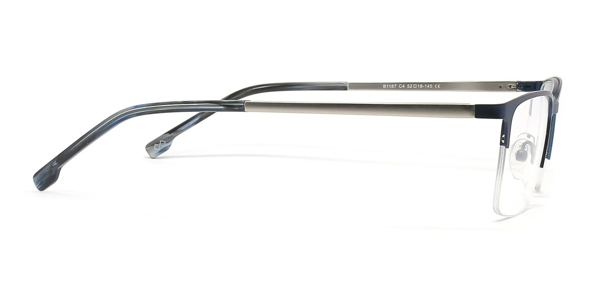 Blue Metal Glasses Frames-2