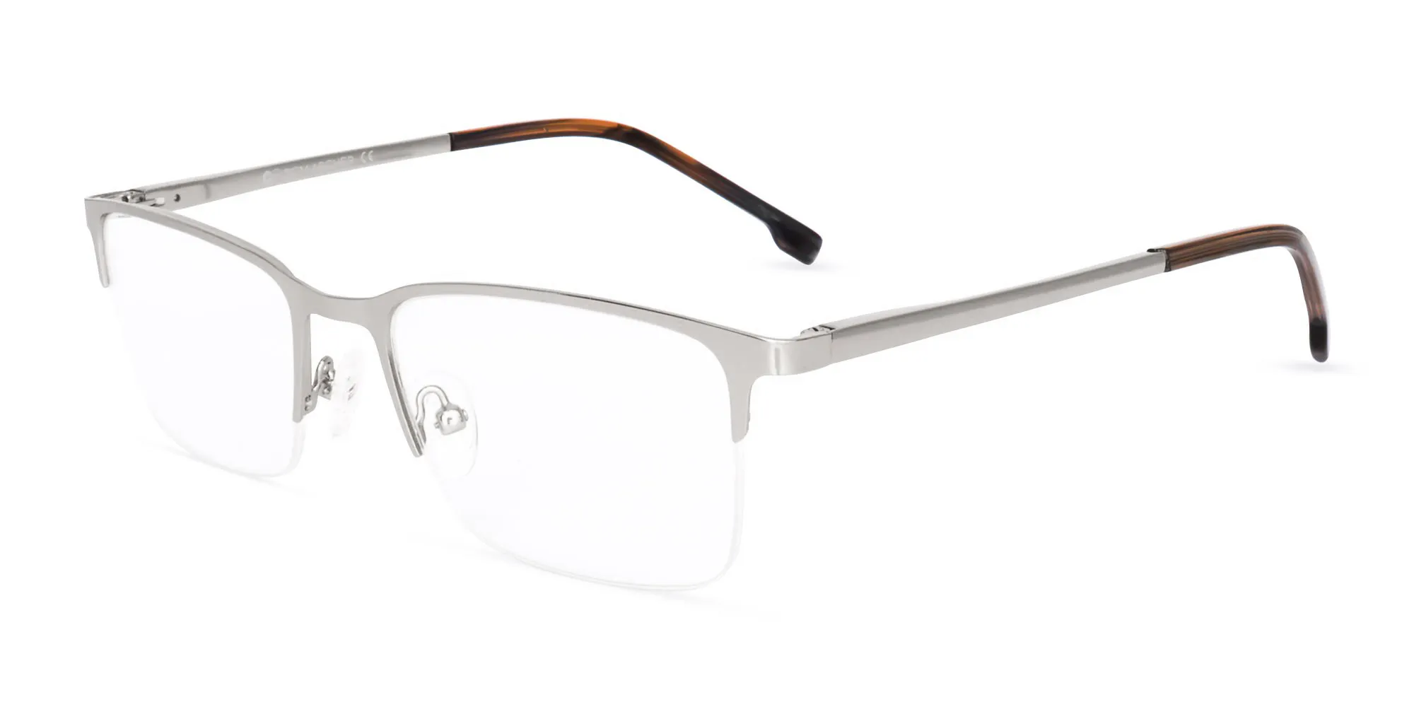 Silver Metal Frame Glasses-2