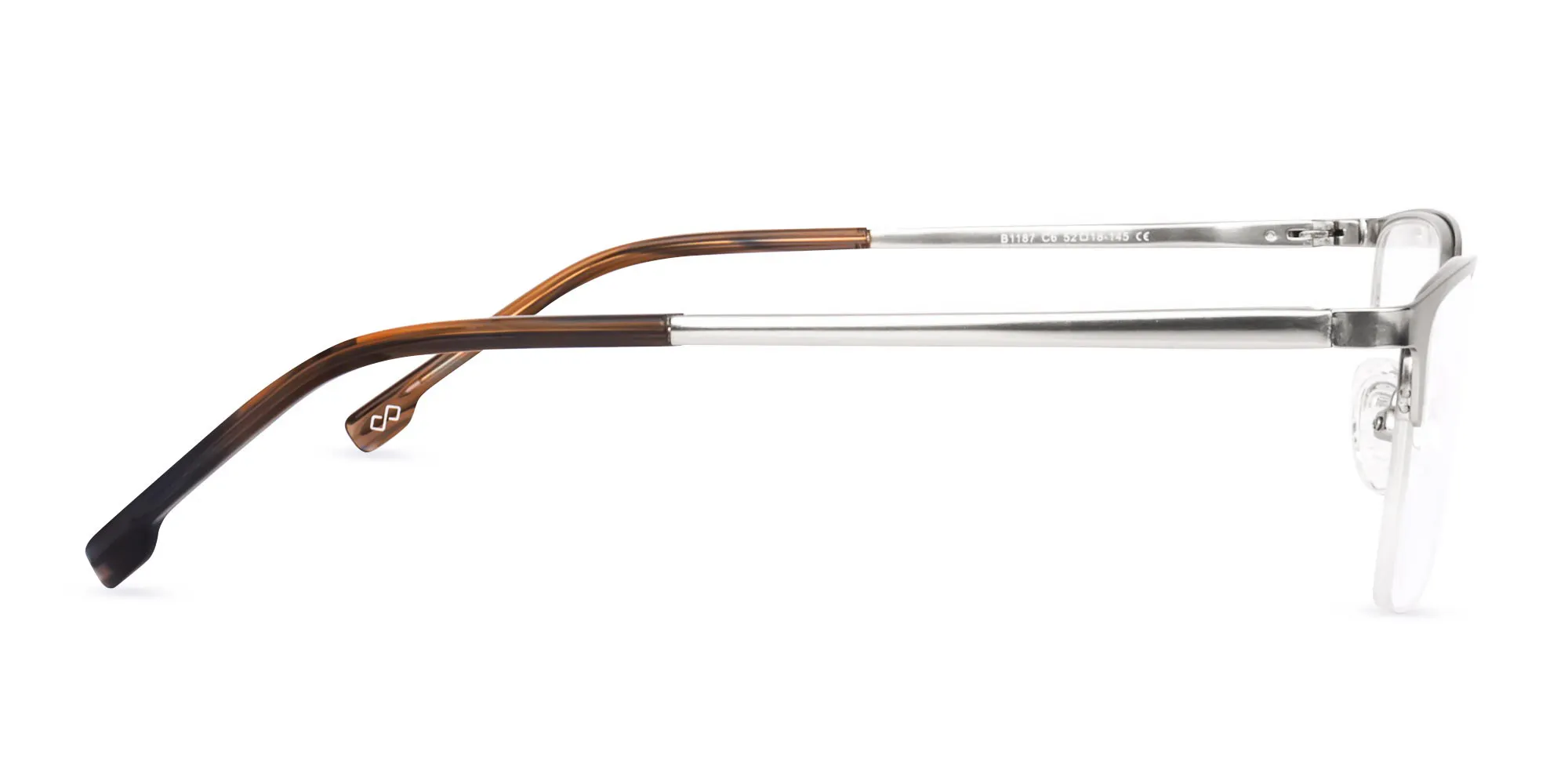 Silver Metal Frame Glasses-2