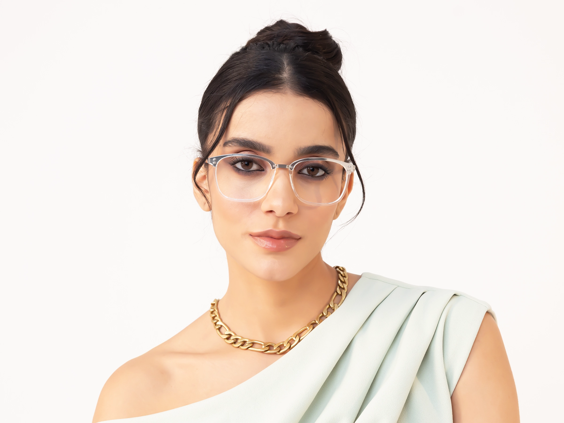 Titanium Crystal Clear & Silver Glasses11