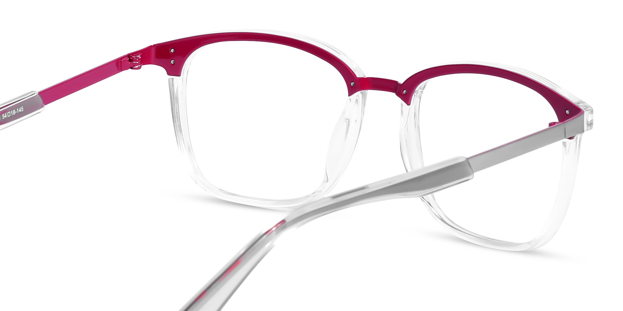 Titanium Crystal Clear & Silver Glasses-5