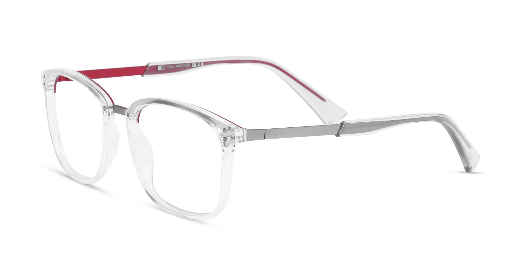 Titanium Crystal Clear & Silver Glasses-3