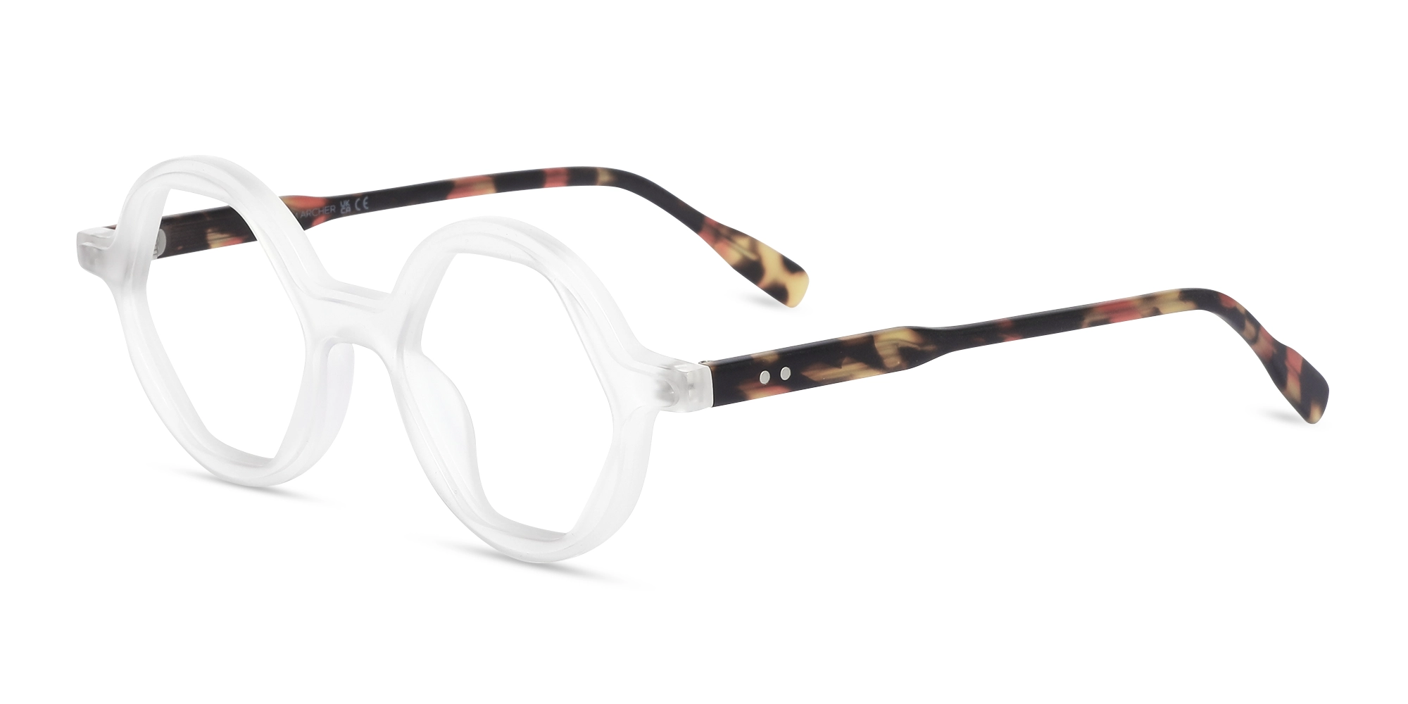 White Round Eyeglasses 3