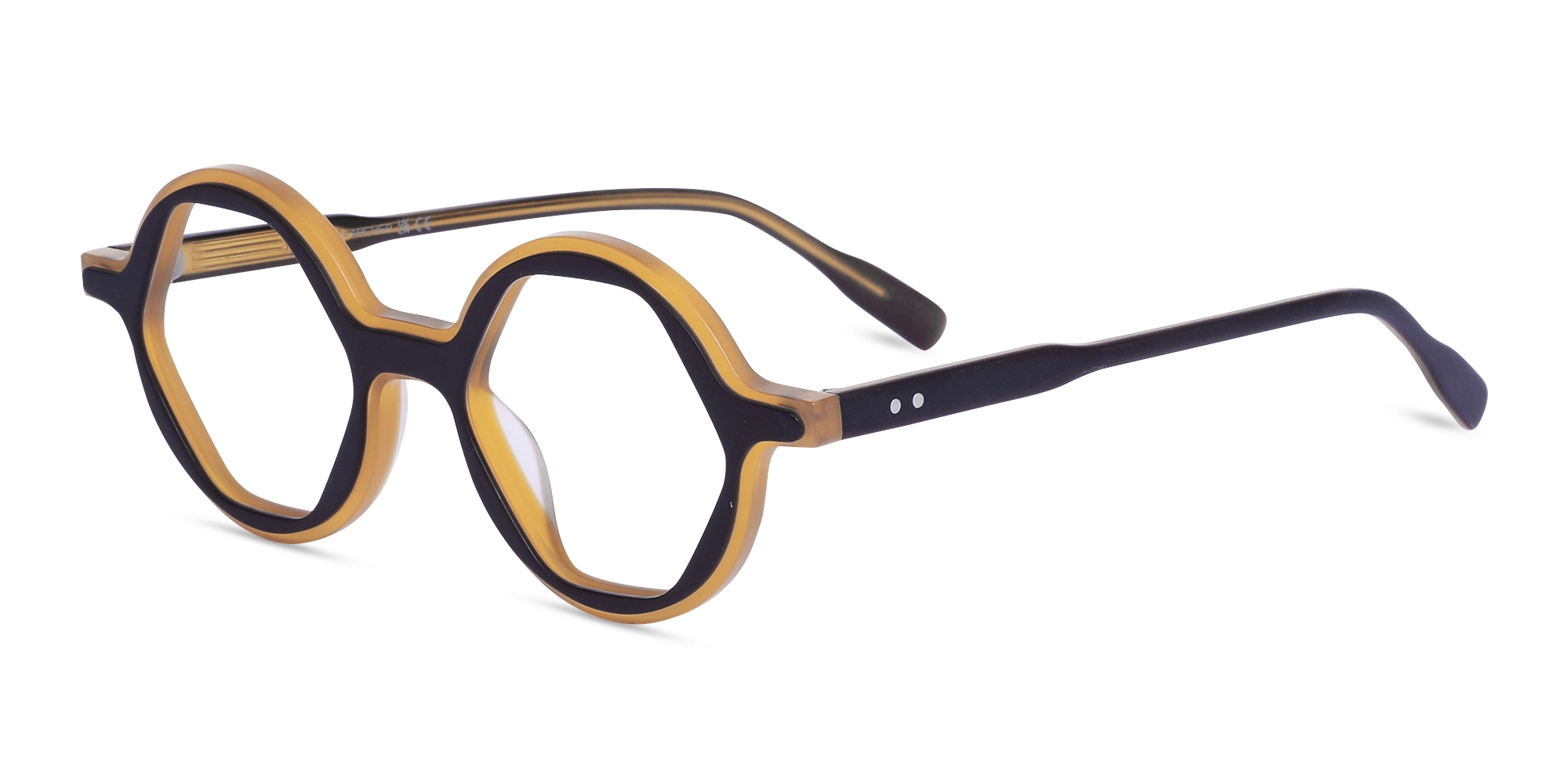Round Brown Eyeglasses 3