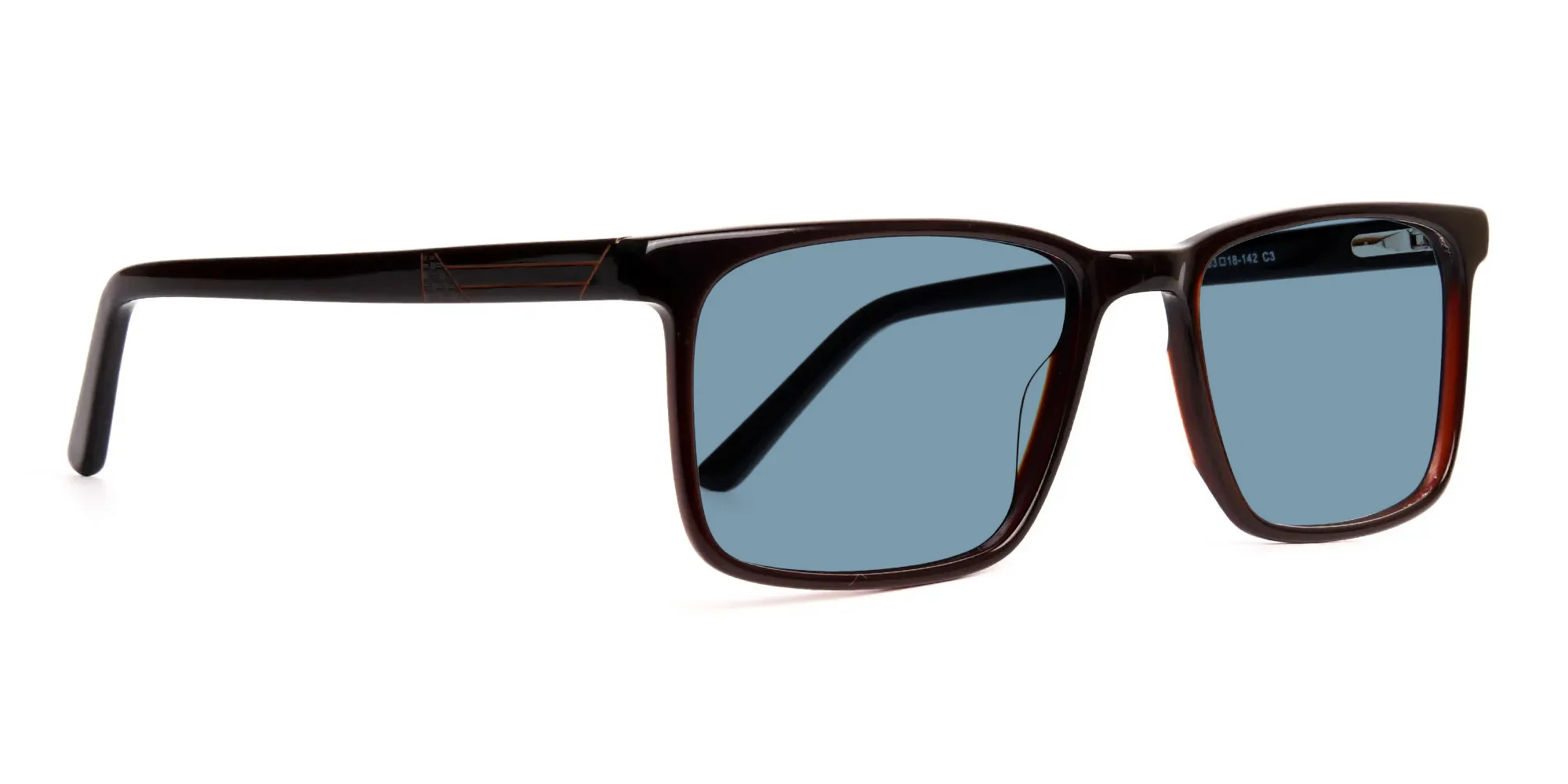 Blue Rectangular Sunglasses-2
