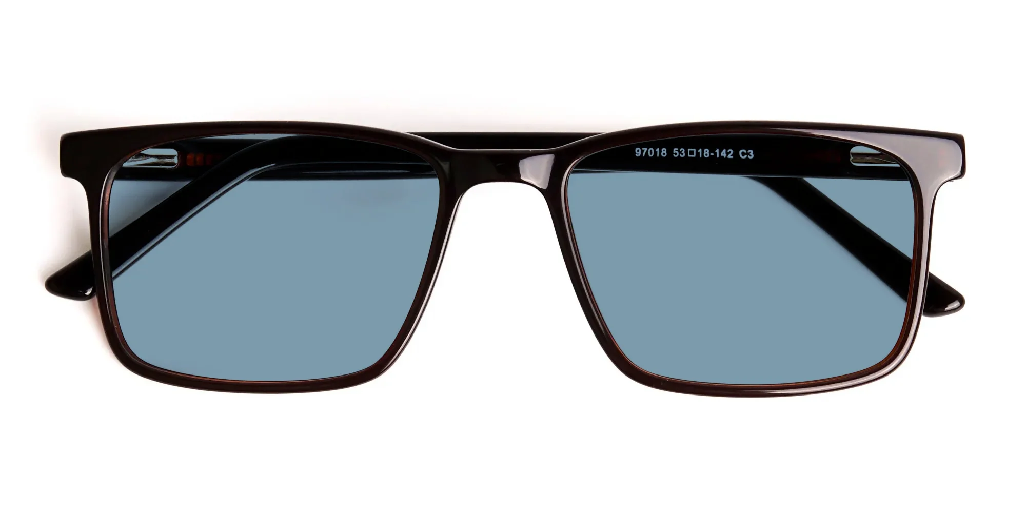 Blue Rectangular Sunglasses-4