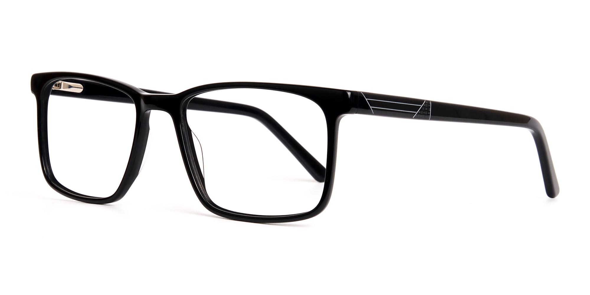designer black rectangular glasses frames-3
